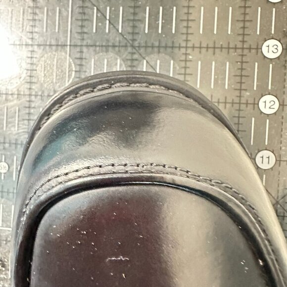 Pawelk's Men Size EU 44 US 10 Black Leather Moc Toe Lace Up Ankle Chukka Boot - Picture 12 of 12